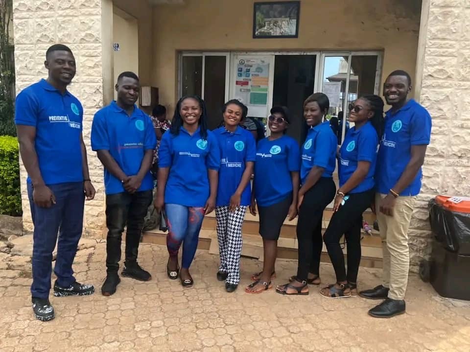 Healthcare team working with community members